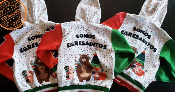 Remeras camperas egresados estampados bordados zona norte en San